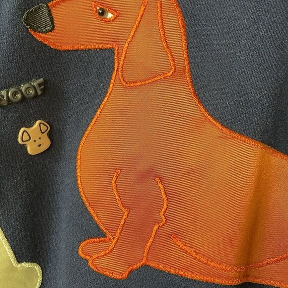 Jerzees custom Dachshund Dog embroidered Sweatshirt size 2X - Picture 3 of 6